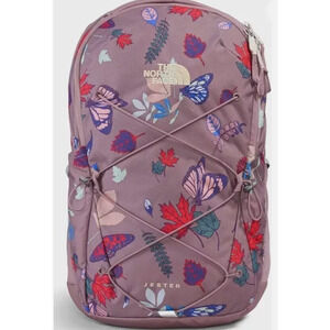 THE NORTH FACE WOMEN'S JESTER SCHOOL LAPTOP BACKPACK FAWN GREY FALL PRINT